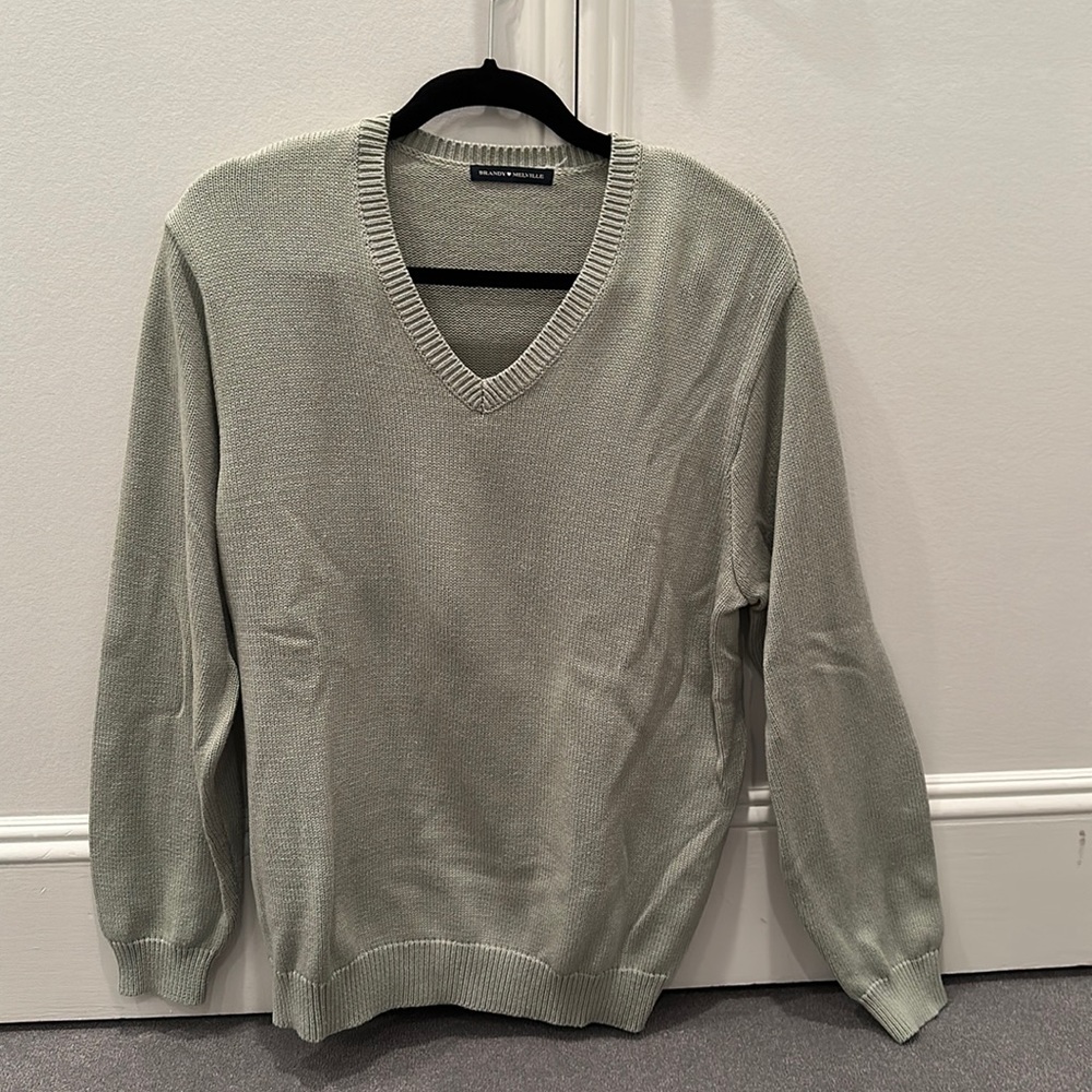 Brandy Melville Sage Green Nikki Sweater Oversized Fit